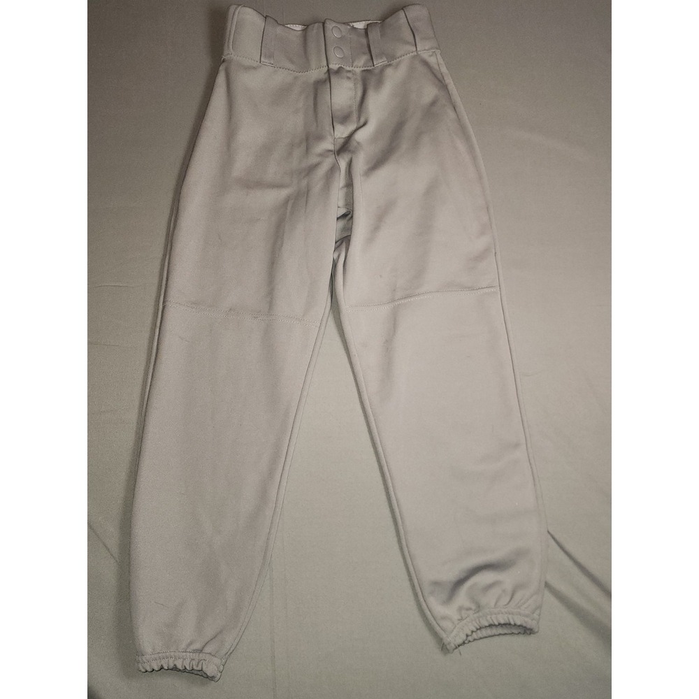 Alleson Athletic youth baseball pants in Gray with elastic waist and knicker-st